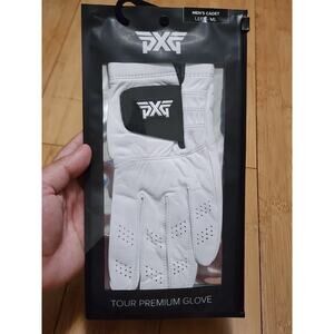 PXG Tour Premium Glove WHITE Mens LEFT Medium Large ML Cabretta Leather Cadet